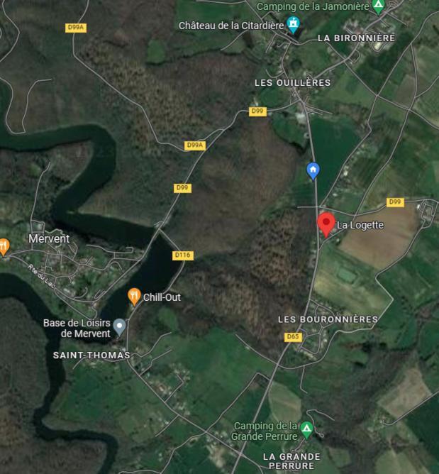 L'Auberge De La Foret Mervent Exteriör bild